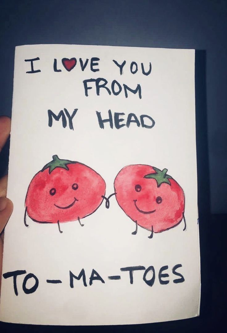 i love you from my head to - ma - toes card with two tomatoes