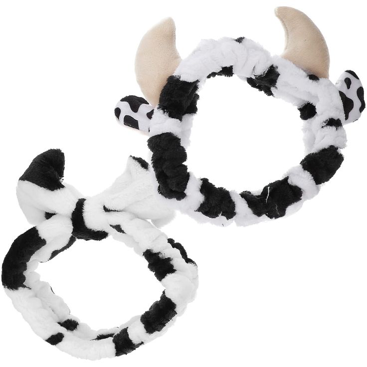 PRICES MAY VARY. 🐮 Cow Headband - The face wash headband has a unique design, with cow graphics. One is cute with bow, and the other has 3D cow horn, which looks very dynamic. 🐮 Cow Makeup Headband - Made of premium cloth material, making it and wear-resistant, supple, comfortable and skin-friendly. 🐮 Cow Spa Headband - Suitable for various purposes, such as washing face, makeup, taking a shower, doing housework, yoga and so forth. 🐮 Cow Print Headband - Excellent craftsmanship, carefully do Cow Ears Headband, Headband Skincare, Face Wash Headband, Makeup Hairband, Makeup Headband, Morning Makeup, Skin Washing, Cat Ears Headband, Warm Headbands