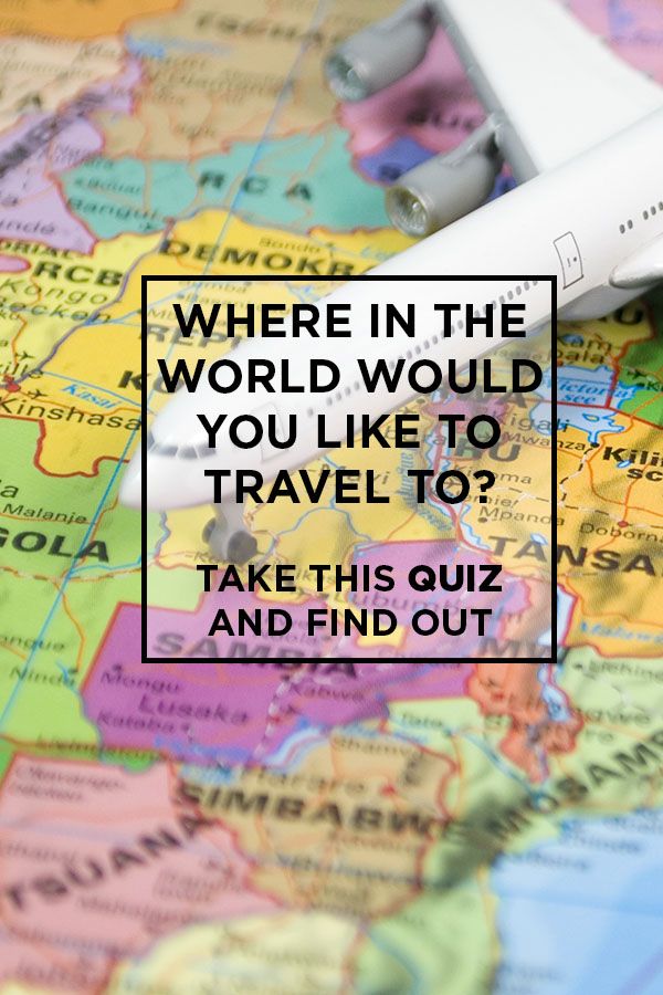 a map with the words where in the world would you like to travel to? take this quiz and find out