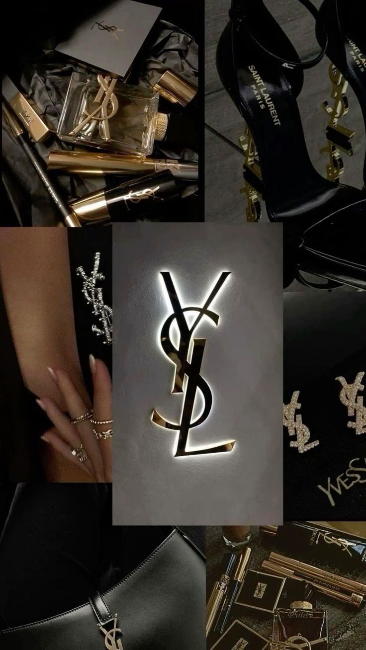 Ysl Wallpaper, Ysl Vibes, Black And Gold Wallpaper, Saint Laurent Aesthetic, Ysl Aesthetic, Rich Women Lifestyle, Business Woman Successful, Shoes Heels Classy, Ysl Heels