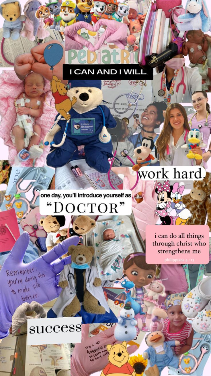 a collage of pictures with teddy bears and other things in them, including the words i can and i will