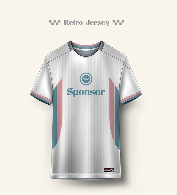 a soccer jersey with the word sponsor on it