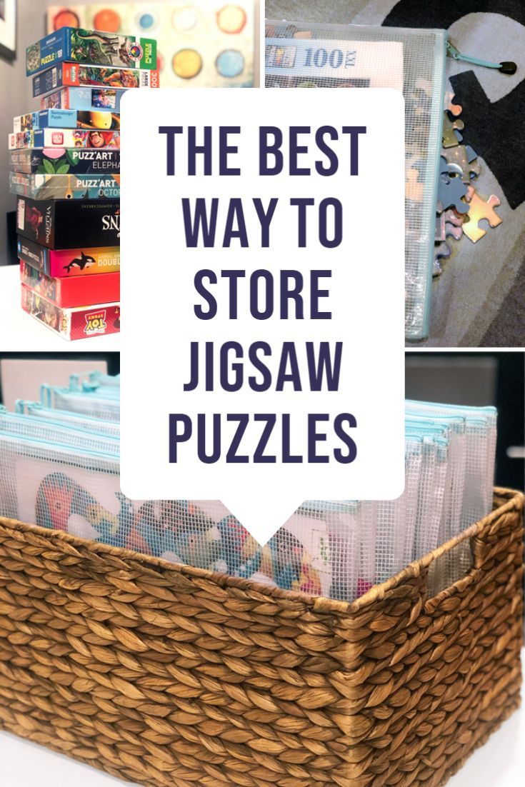 the best way to store jigsaw puzzles