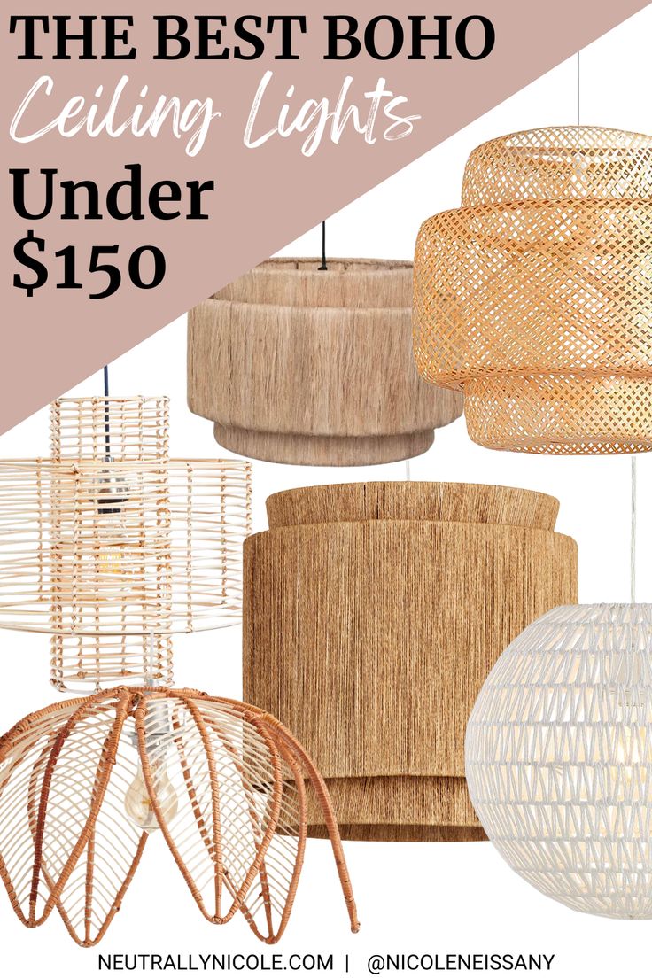 the best boho ceiling lights under $ 150