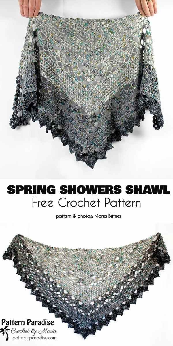 the pattern for this shawl is easy to crochet