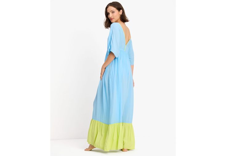 Yes the pool deck is also your catwalk. So strut to the snack bar in this colorblocked cover-up dress. | Kate Spade Colorblock Midi Cover Up Dress, Spring Water - Large Spring Water, Dress Spring, Pool Deck, Snack Bar, Cover Up Dress, The Pool, Kate Spade New York, The Struts, Color Blocking