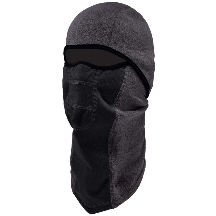 6823 Gray Wind-proof Hinged Balaclava Black Balaclava, Fleece Balaclava, Full Face Mask, Very Cold, Black Fleece, Extreme Weather, Face Shield, Head And Neck, Cold Air