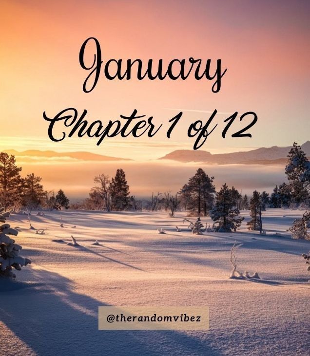 a snowy field with trees and the words january charter of 12 / 2 on it