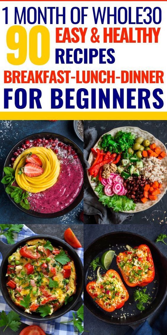 the cover of an easy and healthy meal for beginners