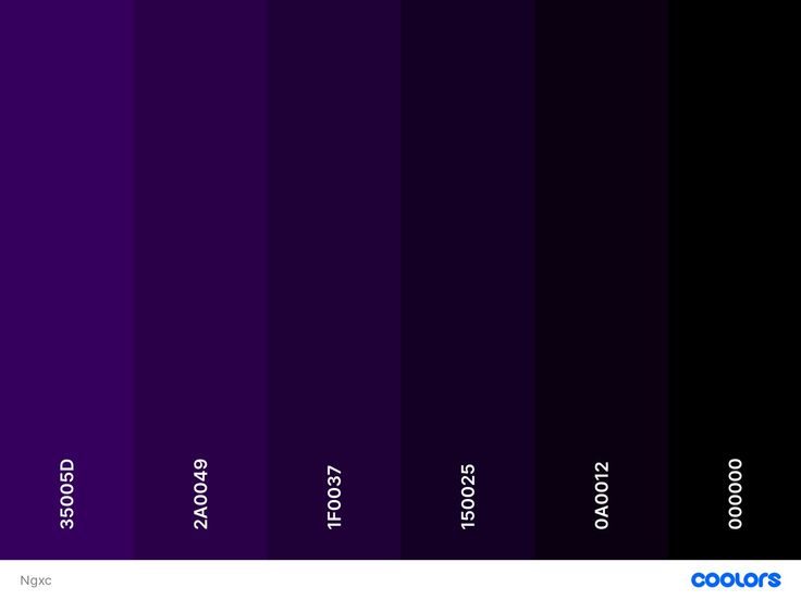 the color purple is very dark and it has many different hues in each section