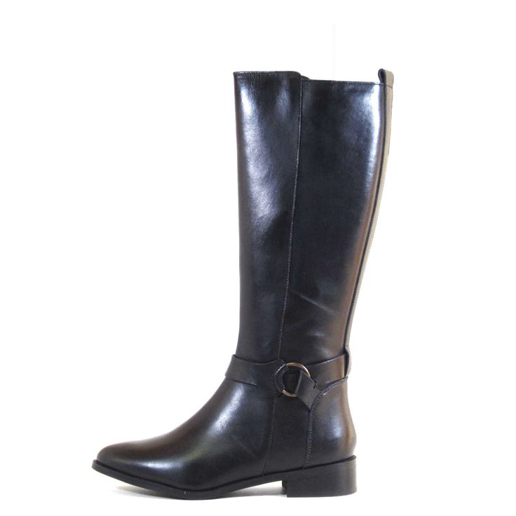 We got all the looks for horse back riding, pretend to horse back ride and for a chic equestrian look of the day in these leather boots! Upper: Leather Inner zip to close Leather sole Heel Height: 1.25" Shaft Height: 15" Stretches to fit 13" - 17" circumference Wide Calf Riding Knee-high Boots For Winter, Fall Riding Knee-high Boots, Wide Calf Knee-high Riding Boots, Classic Wide Calf Knee-high Boots For Riding, Knee-high Riding Boots With Buckle Closure, Elegant Riding Boots With Buckle Closure, Classic Round Toe Knee-high Riding Boots, Classic Riding Knee-high Boots Medium Width, Black Knee-high Riding Boots For Fall