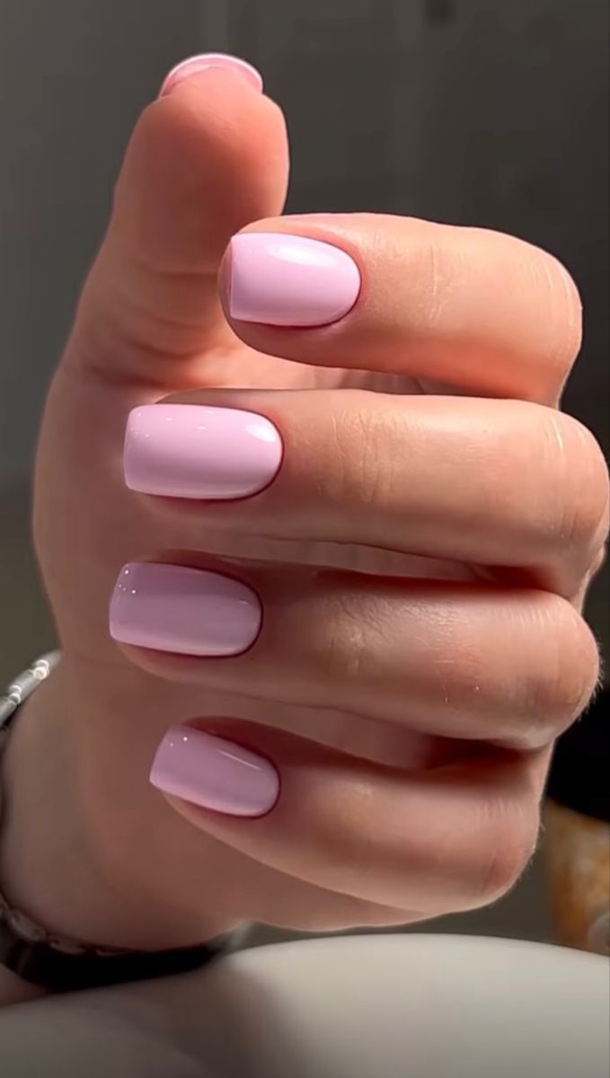 Simple Winter Nail Ideas, Short Pink Nails, Pink Wedding Nails, Winter Nail Ideas, Unghie Sfumate, Baby Pink Nails, Pink Gel Nails, Winter Nail, Pink Nail