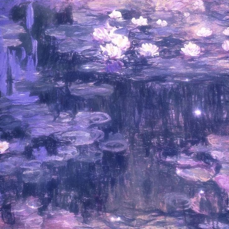 water lilies floating on top of a body of water