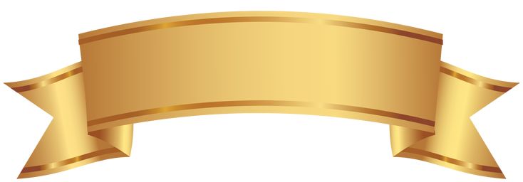 an image of a gold ribbon banner