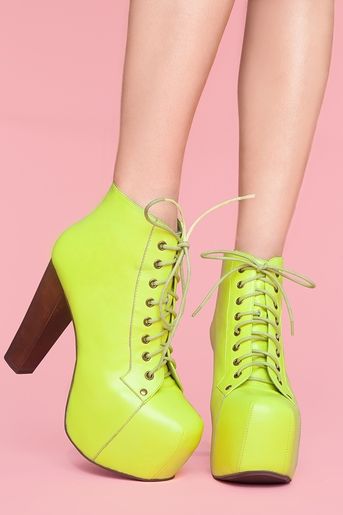 Jeffrey Campbell Kinds Of Shoes, Jeffrey Campbell Shoes, Platform Ankle Boots, Hot Shoes, Mellow Yellow, Pretty Shoes, Crazy Shoes, Dream Shoes, Heel Boots