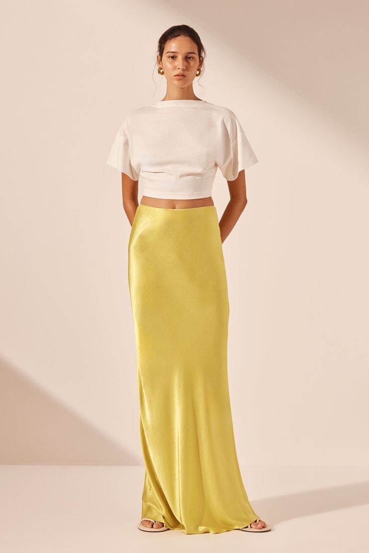 SOFIA BIAS CUT MAXI SKIRT | LIME | SKIRTS | SHONA JOY Luxury Solid Color Maxi Skirt For Spring, Luxury Relaxed Maxi Skirt For Cocktail, Luxury Solid Color Summer Maxi Skirt, Luxury Spring Maxi Skirt With Elastic Waistband, Luxury Maxi Skirt For Spring Gala, Luxury Maxi Skirt For Vacation, Luxury Maxi Skirt For Gala In Spring, Luxury Sleek Maxi Skirt For Spring, Luxury Summer Maxi Skirt For Wedding