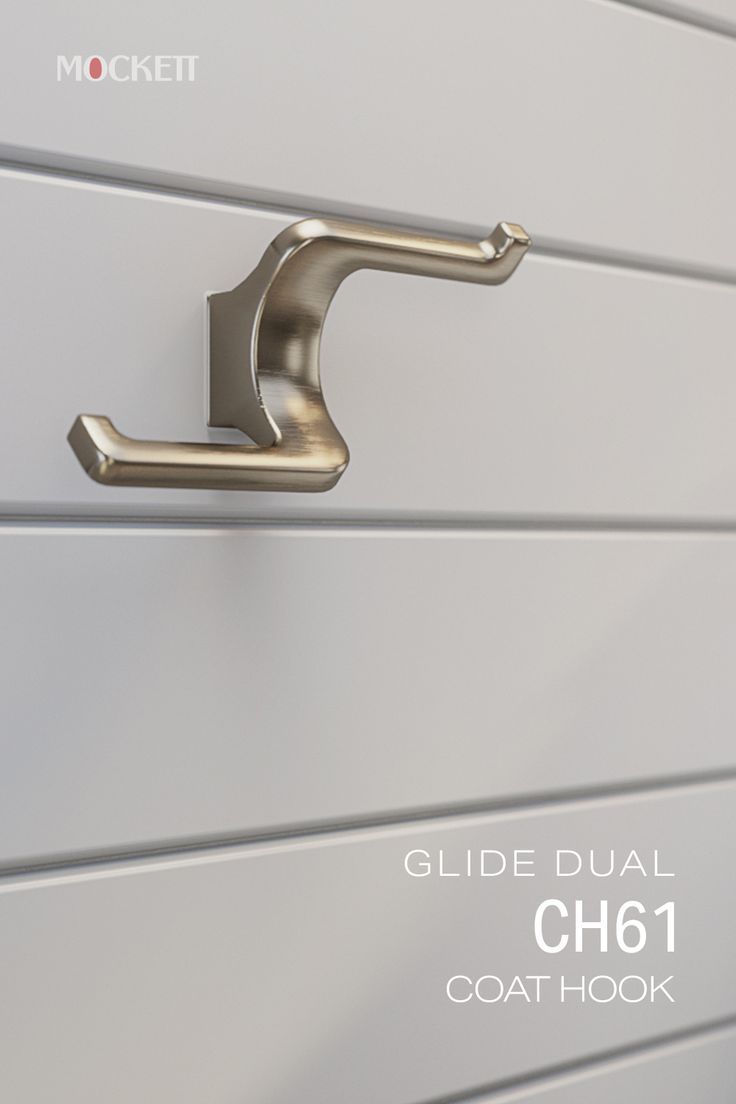 a close up of a door handle on a white wall with the words guide dual ch16