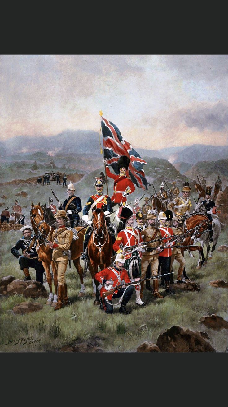 an image of a painting of british soldiers