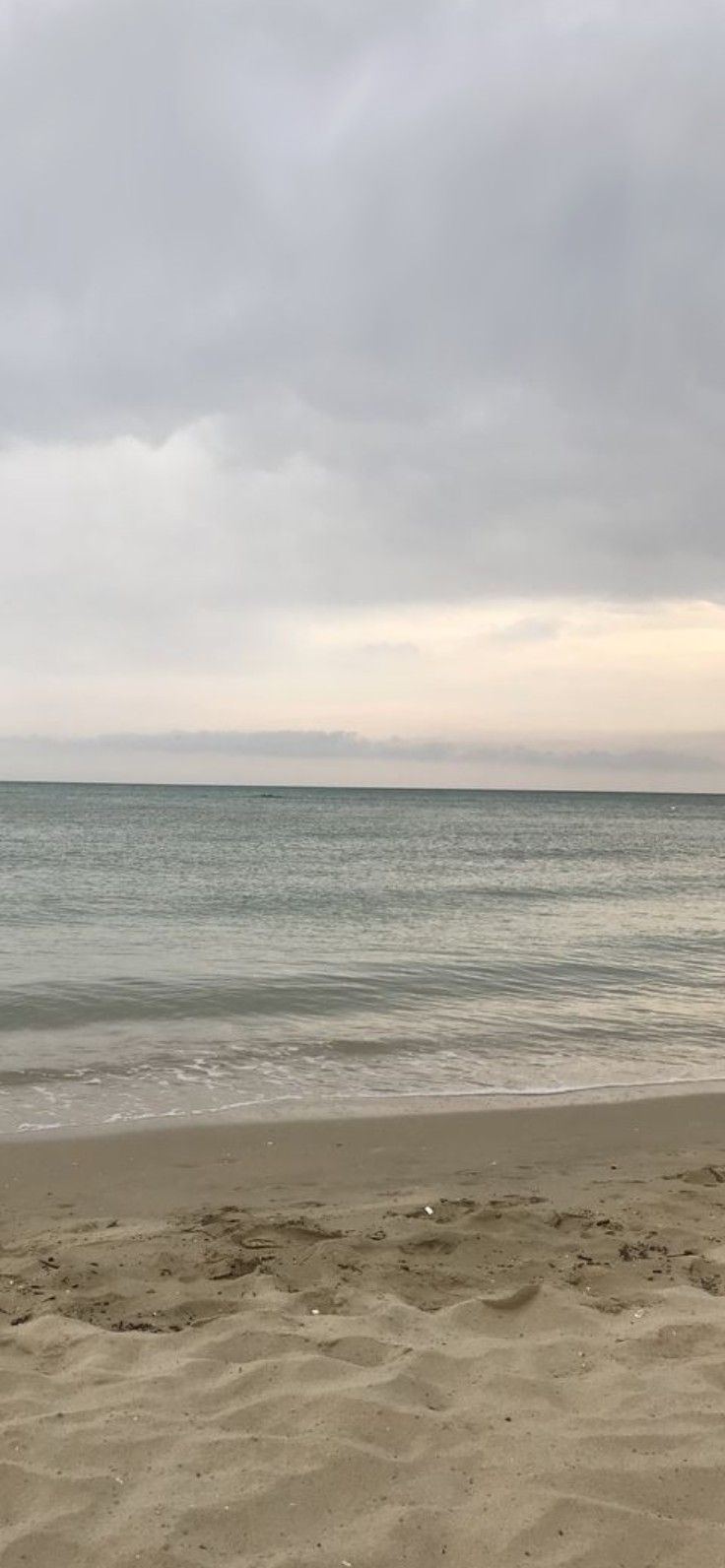 a person walking on the beach with a surfboard in their hand and an ocean in the background