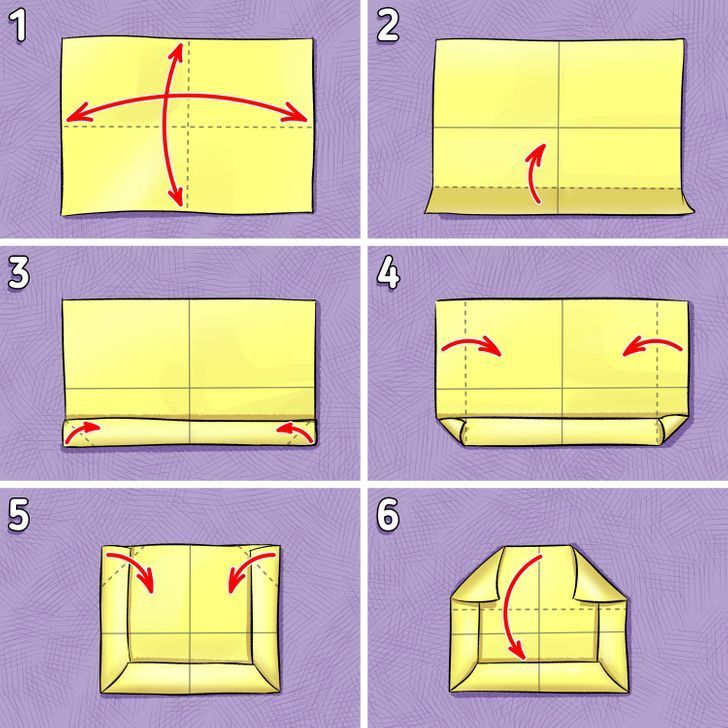 step by step instructions on how to make an origami couch