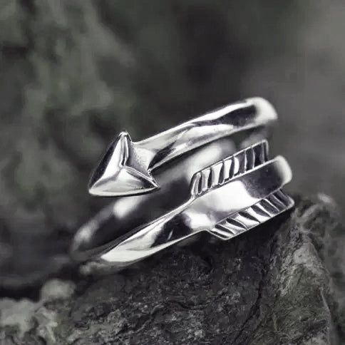 Arrow Ring Sterling Silver 925 Adjustable Band Arrow Rings Silver, Arow Ring, Arrow Wrap Ring, Silver Arrow, Arrow Ring, Nature Inspired Rings, Jeremy Renner, Moon Flower, Ring Sterling Silver