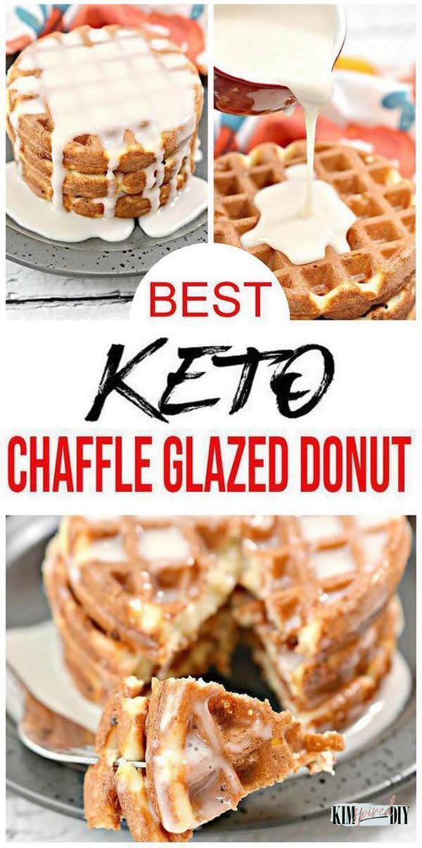 glaze donut chaffles Keto Glaze, Donut Waffle, Keto Chaffles Low Carb, Low Carb Chaffle, Sweet Chaffles, Donat Glaze, Glaze Donut, Chaffle Recipes, Easy Waffle Recipe