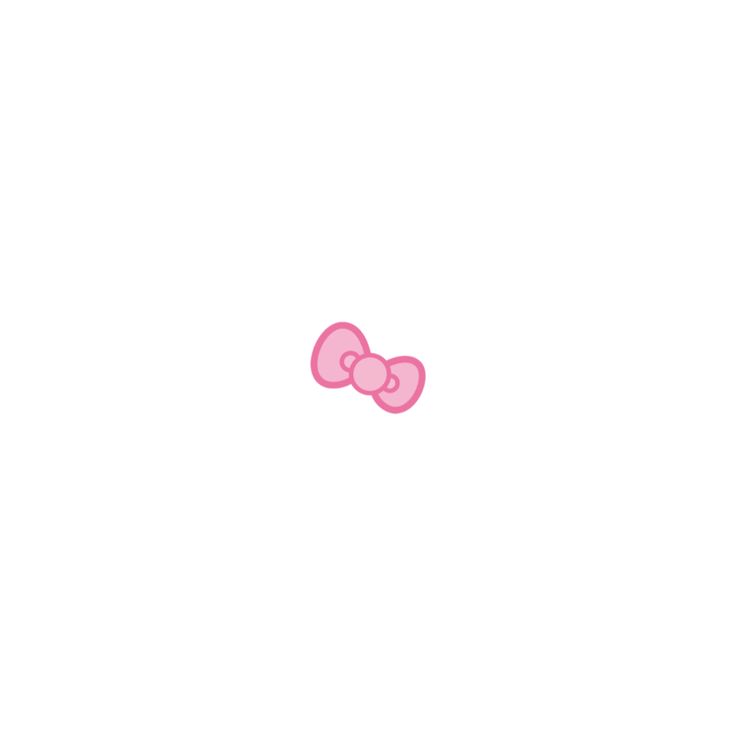 an image of a hello kitty wallpaper with pink bows on it's head