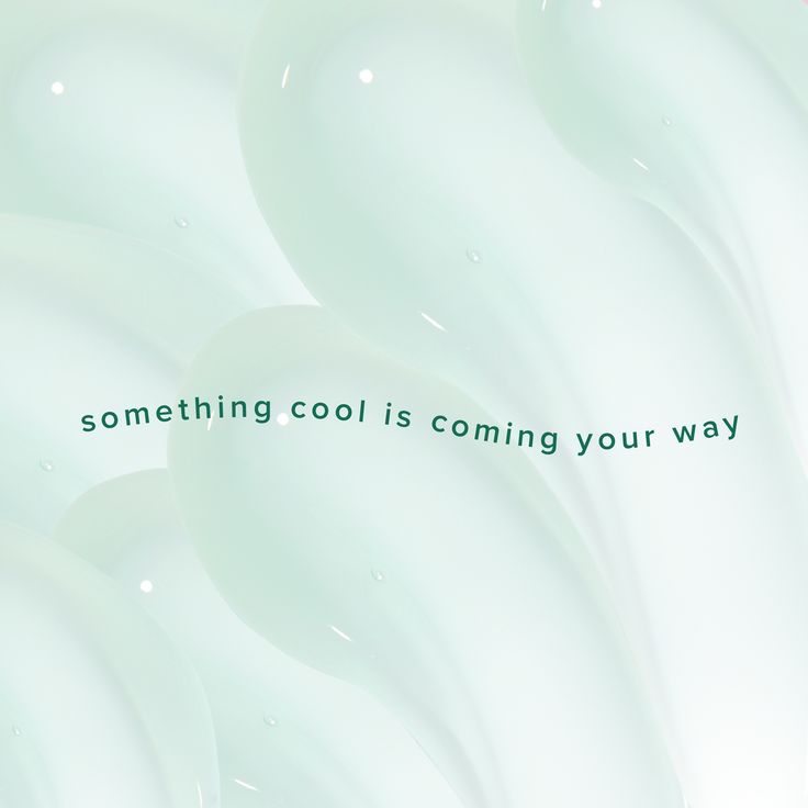 an abstract green background with the words something cool is coming your way