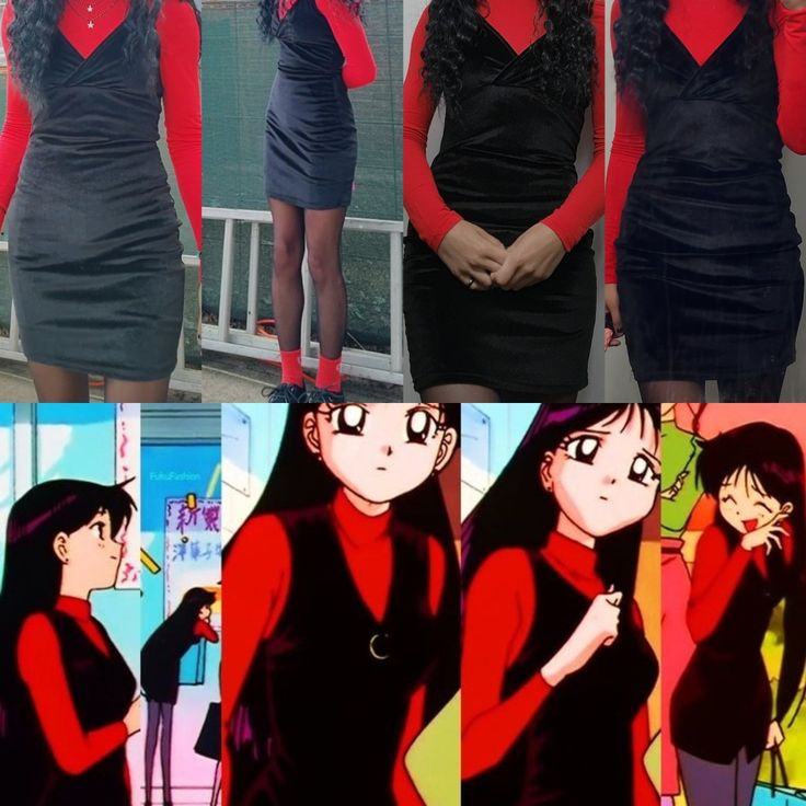 Sailor Moon Rei Sailor Moon Outfits, Sailor Mars Inspired Outfits, Subtle Anime Cosplay, Sailor Mars Outfit Ideas, Rei Hino Outfit, Sailor Moon Fashion Inspired Outfits, Sailor Moon Outfit Inspired, Sailor Mars Outfit, Sailor Moon Inspired Outfits