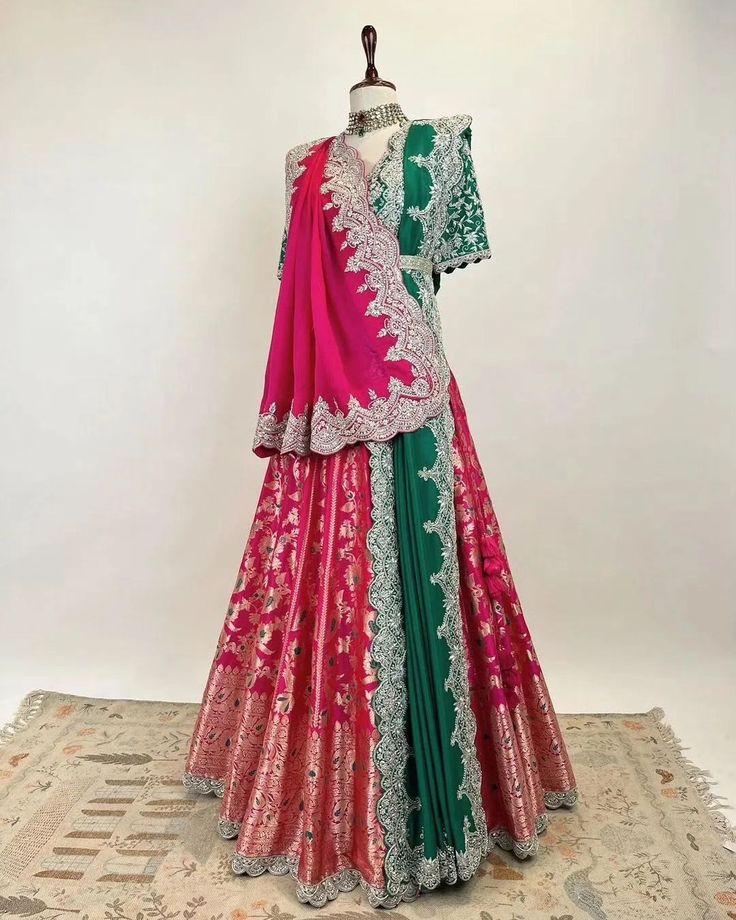 VISIT LIKE AND FOLLOW US For immediate response please call or WhatsApp us on +918099634110 Bridal lehenga.indianwedding lehenga.lehengalove.love.indianbridallehenga.indianware.saree.blouse,lehengalovers,indianbridalmakeup.bollywoodlehenga,haldi, Sangeet,haldidresses,bridalgagarhas, #lehenga #lehengalove #lehengalovers❤️❤️❤️ #lehengalovers #bridal #indianwedding #indiansaree #indianbride #indianbridalmakeup #indianbridalwear #bollywood #bigfatindianwedding #haldi #haldiceremony #usaindia... Elegant Royal Dresses, Sangeet Outfit Bridal, Latest Bridal Lehenga Designs, Best Indian Wedding Dresses, Lehenga Saree Design, Choli Dress, Latest Bridal Lehenga, Saree Wearing Styles, Dresses By Pattern