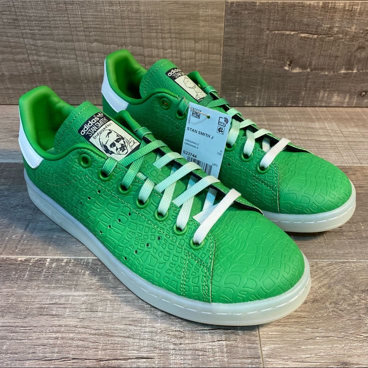 Adidas Stan Smith X Toy Story ‘Rex The Dinosaur’ Brand New Shoes In Box. Never Worn. No Rips, Tears, Or Stains. Smoke Free Environment. Ships Carefully Packaged And Boxed Right Away. Let Us Know If You Have Any Questions! S23744 If You’re Interested In Multiple Pairs From Our Closet We Offer Bundle Deals So Feel Free To Look Around, Like, And Bundle! Green Custom Sneakers With Textured Sole For Streetwear, Green Custom Sneakers With Textured Sole And Round Toe, Green Synthetic Sneakers With Textured Sole, Green Synthetic Sneakers, Scratch-resistant Lace-up Skate Shoes In Synthetic, Adidas Green Skate Shoes, Adidas Synthetic Skate Shoes For Skateboarding, Adidas Green Lace-up Skate Shoes, Adidas Green Low-top Skate Shoes