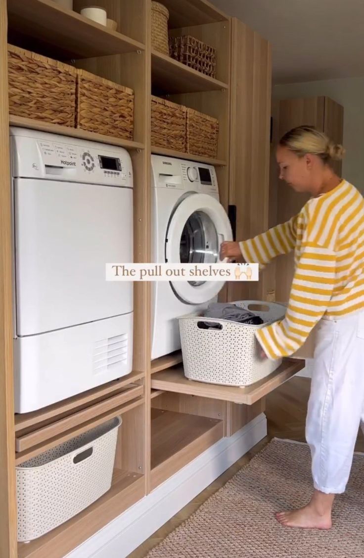 Laundry Shelves, Dream Laundry Room, Laundry Room Layouts, Laundry Room Renovation, Laundry Design, Laundry Room Ideas, Modern Laundry Rooms, Laundry Room Remodel, Laundry Room Inspiration