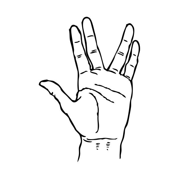 a hand making the peace sign with it's two fingers in black and white