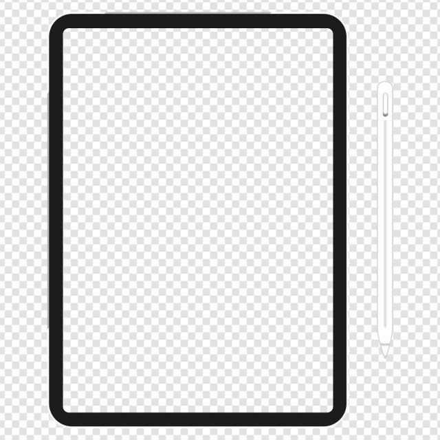 a black and white photo frame with a pen on it, transparent background png