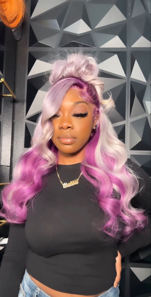 Full Lace Front Wigs, Frontal Wig Hairstyles, Birthday Hairstyles, Quick Weave Hairstyles, Dyed Hair Inspiration, Frontal Hairstyles, Pretty Hair Color, Colored Wigs, Front Lace Wigs Human Hair