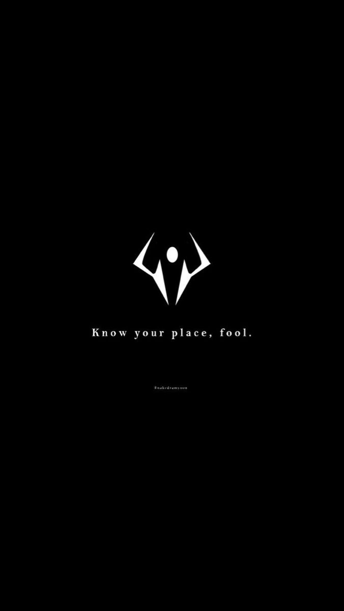 a black background with the words know your place, food