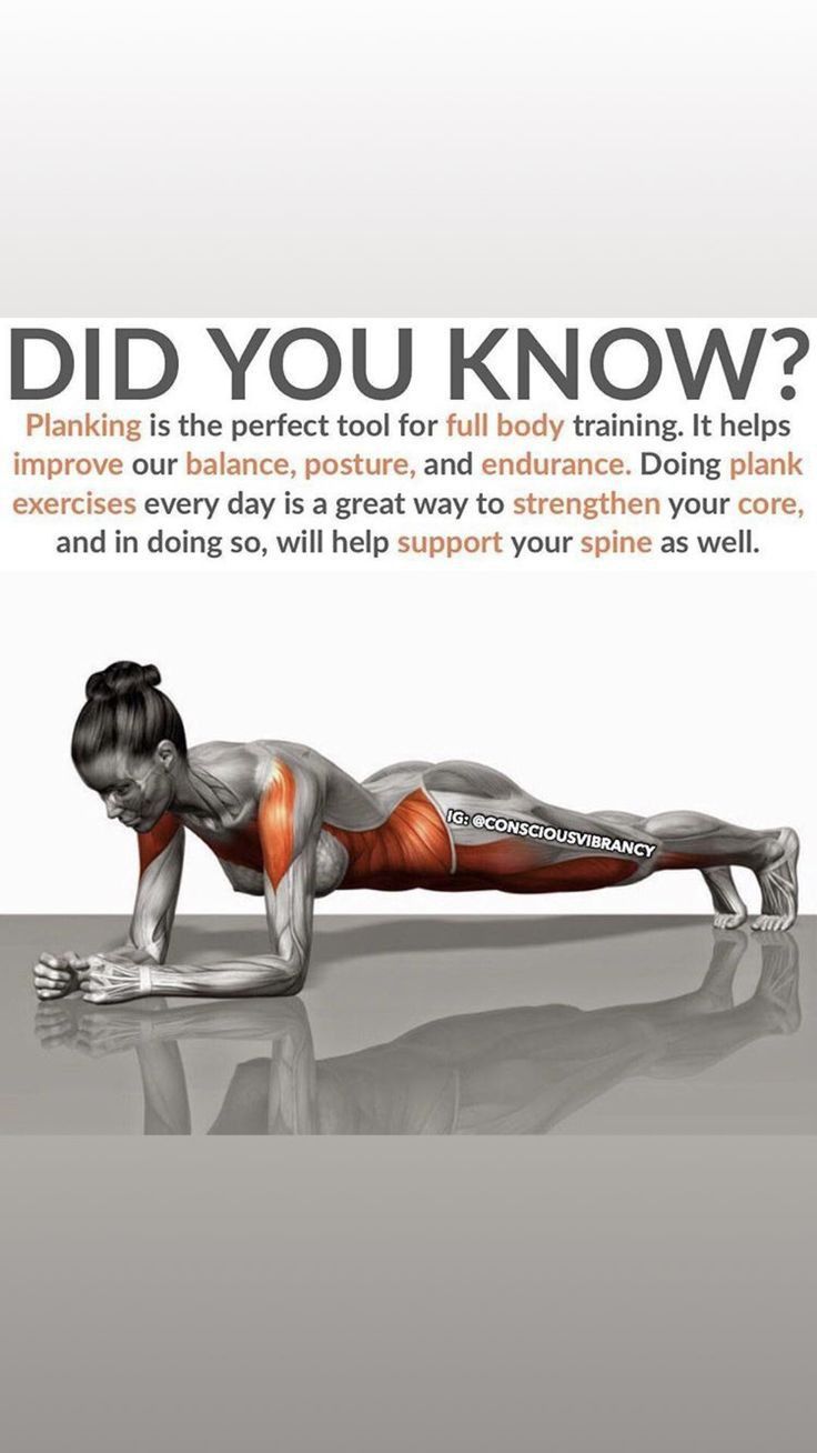 a woman doing push ups on her stomach with the caption did you know?