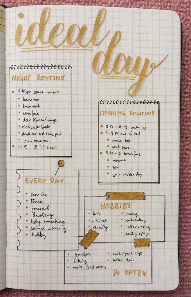 30 Bullet Journal Ideas for May You Can Copy - Its Claudia G Bojo Journal Ideas 2023, Dot Grid Journal Ideas Art, Bubble Journal Ideas, Square Grid Journal Ideas, Ideal Day Journal, Ideal Self Journal, Ideal Day Bullet Journal, Aesthetic List Ideas, Ideal Day Routine