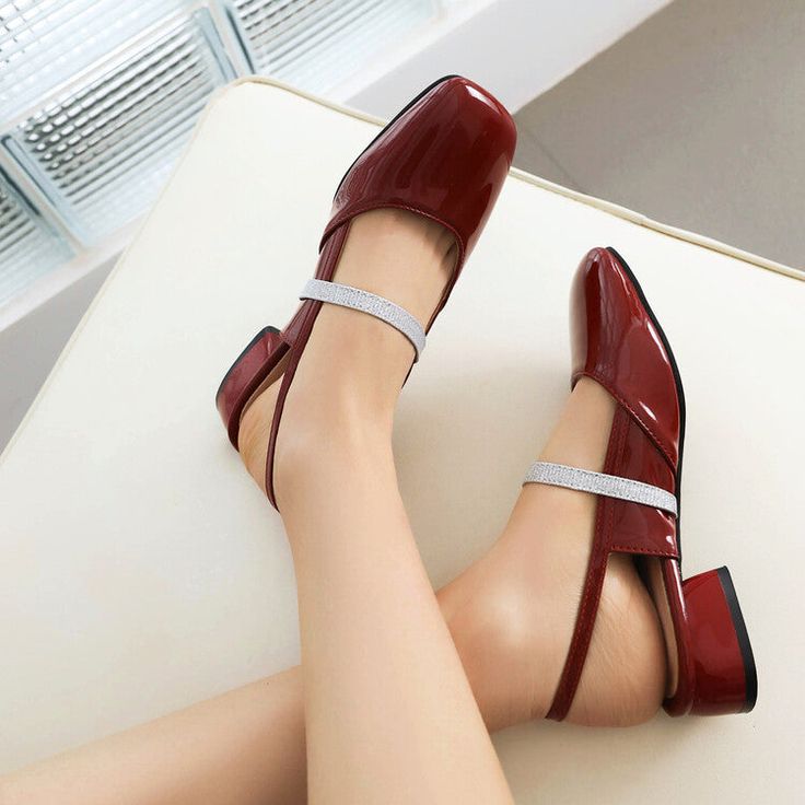 Gender: For WomenStyle: Fashion,KoreanOccasion: Casual,Party/Club,Office/CareerHeel Height: 3.5cmPlatform Height: 0.5cmSeason: Spring,Summer,Fall/Autumn,WinterPackage Contents: 1 x Shoes (Pair)Please see our size guide as below, you can choose the size according to your foot length and width.If your foot is a little wide and thick, we suggest you choose 1 size larger.Size Guide:28 = foot length 18.5-19cm (Foot width=6.5-7cm)29 = foot length 19-19.5cm (Foot width=7cm)30 = foot length 19.5-20cm (F Red Block Heel Slingback Sandals, Red Slingback Sandals With Low Heel, Red Slingback Sandals For Spring Party, Spring Red Slingback Sandals For Party, Spring Party Red Slingback Sandals, Red Low Heel Flats For Summer, Chic Red Summer Flats, Chic Red Low Heel Slingback Sandals, Red Slingback Pumps With Heel Strap For Summer