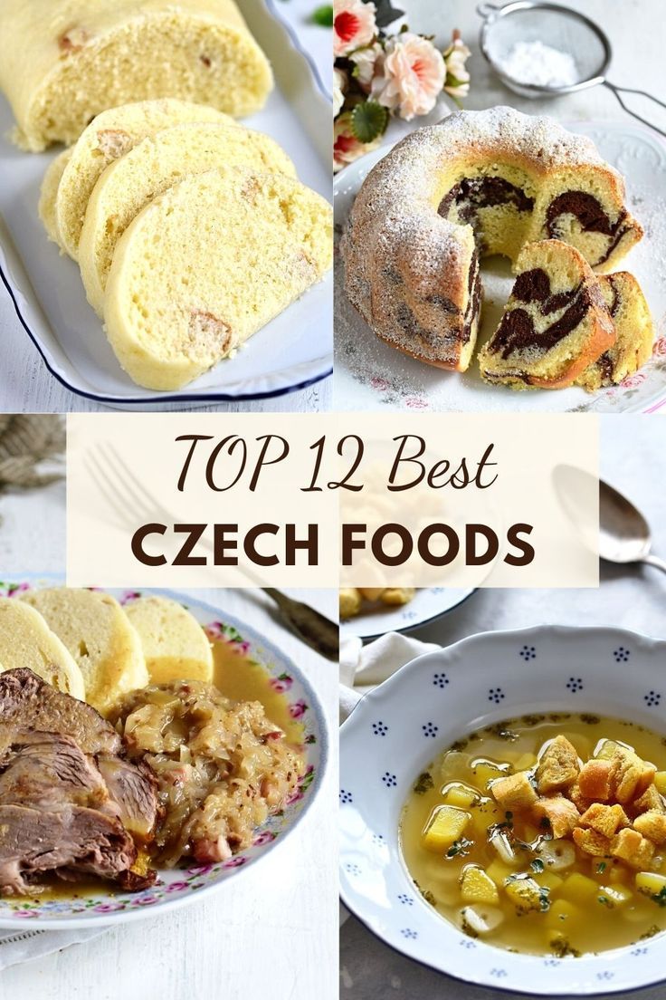 the top 12 best czech foods to eat for breakfast and desserts, including bread