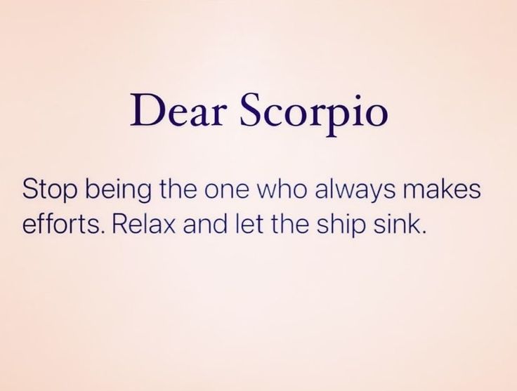 the words dear scorpio are written in blue ink on a pink background