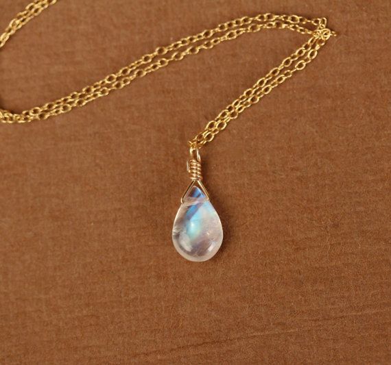 Rainbow moonstone necklace  gold moonstone necklace by BubuRuby Delicate Gold Moonstone Jewelry, Delicate Moonstone Gold Jewelry, Gold Minimalist Moonstone Jewelry, Dainty Gold Moonstone Jewelry, Gold Crescent Moonstone Necklace, Gold Moonstone Pendant Necklace, Crescent Moonstone Necklace In Gold, Gold Moonstone Jewelry With Delicate Chain, Gold Moonstone Necklace With Moon Charm