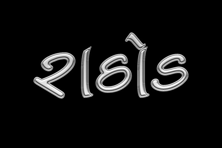 the word ries written in chrome letters on a black background