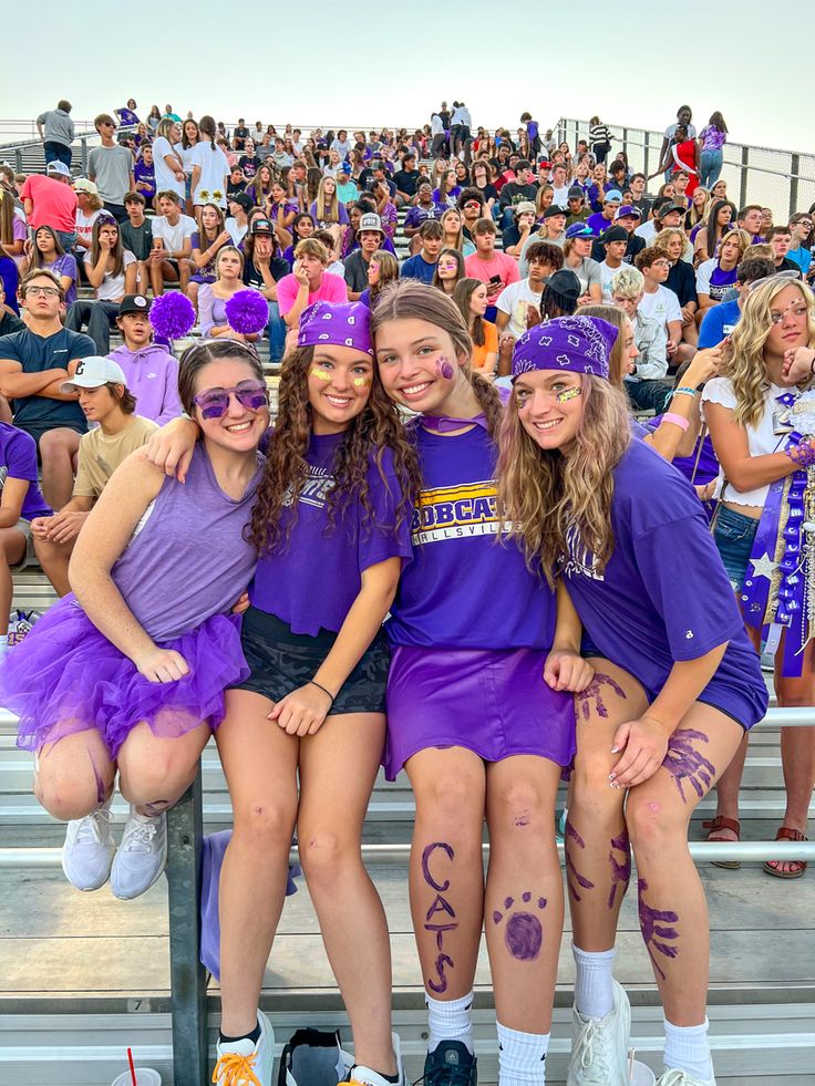 Purple Out Theme Outfit, Team Purple Ideas, Purple Day Spirit Week, School Color Day Spirit Week, Purple Color Wars Outfit, Spirit Week Color Day Outfits, Purple Out Outfits Spirit Week, Purple Out Spirit Week, Grade Wars Spirit Week