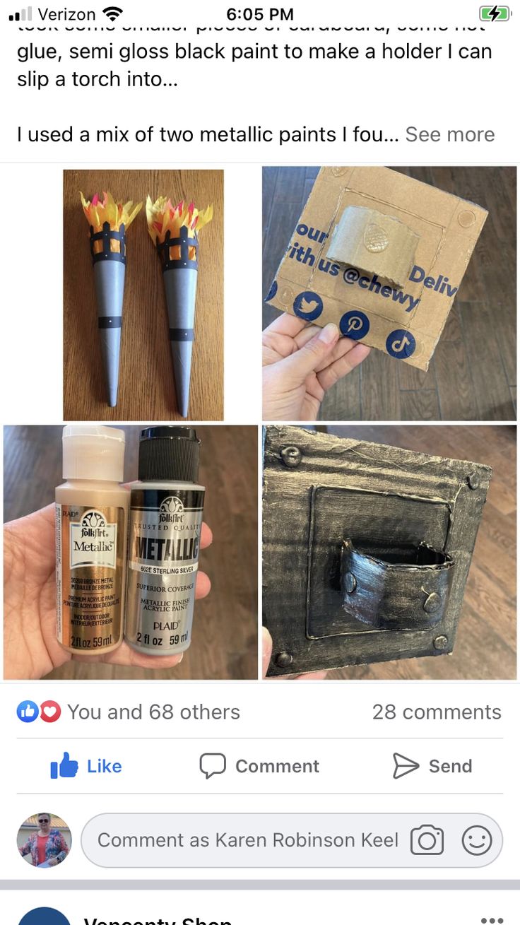 an instagram page with pictures and text on it that says, you can use two metallic paints for some reason