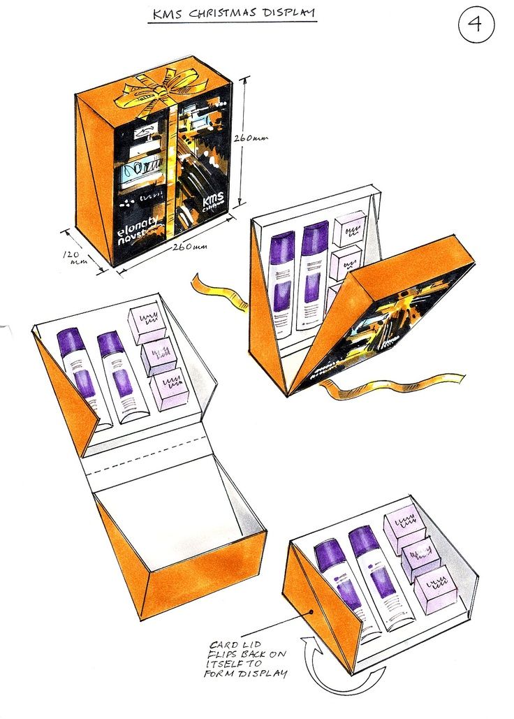 an open box with three different types of items in it and instructions on how to make the packaging