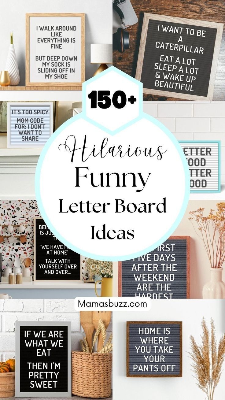 the top ten things to do with your letter board in this postcard style photo