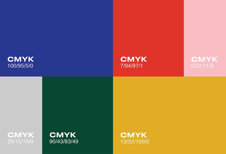 the cmyk color scheme is shown in different colors and sizes, including red, yellow, green, blue, pink, purple