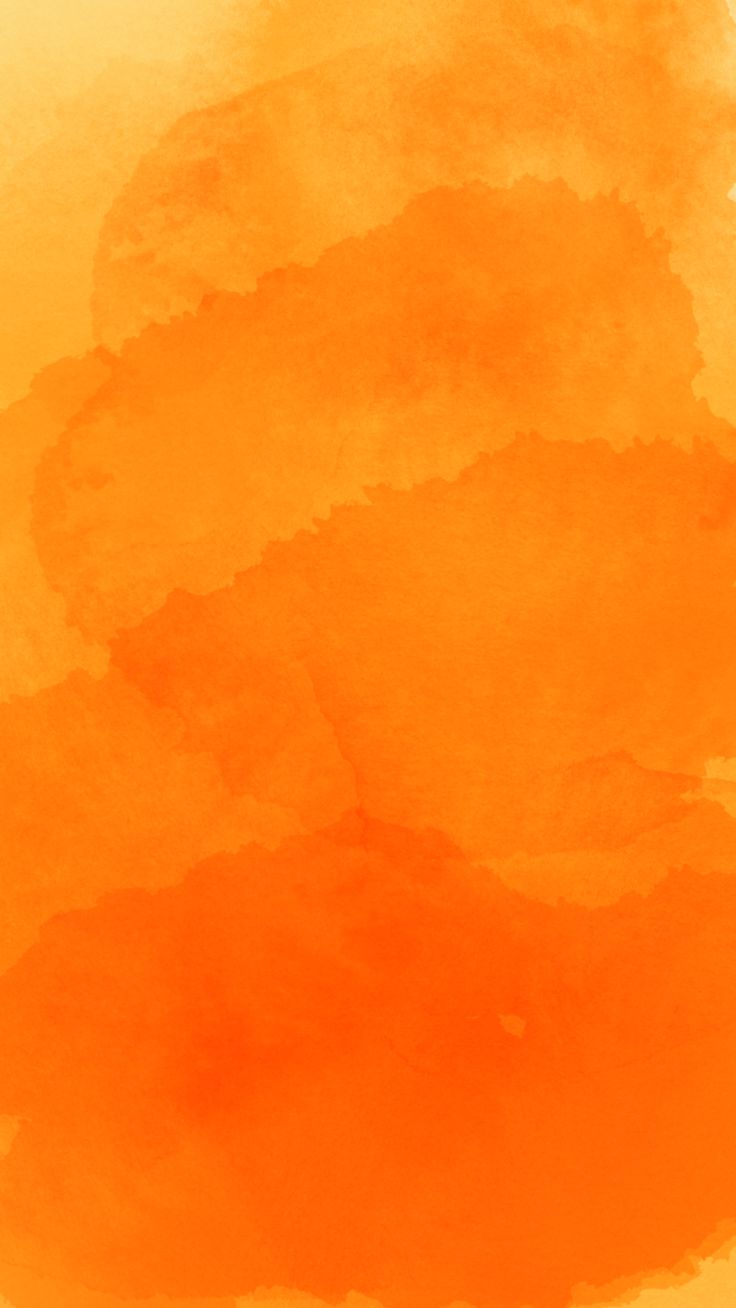 an orange and yellow watercolor background with some clouds in the sky on top of it