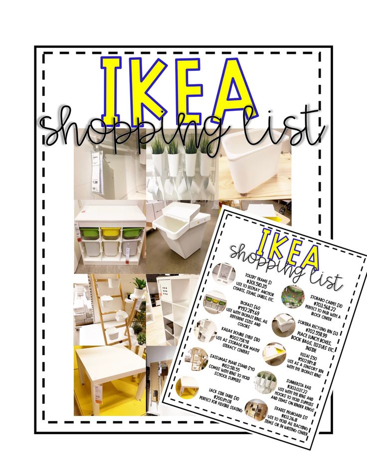 an advertisement for ikea showing different items